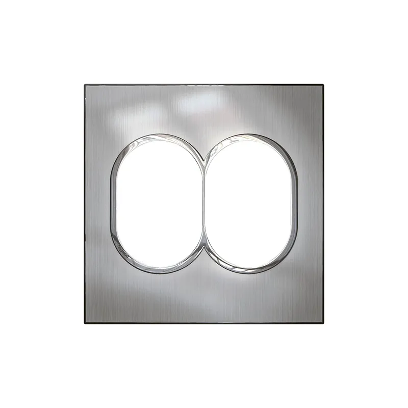 ليجراند - لوحة Arteor، إيطالية/أمريكية، 2x3 موديول، دائري، 4"x4"، Stainless Steel