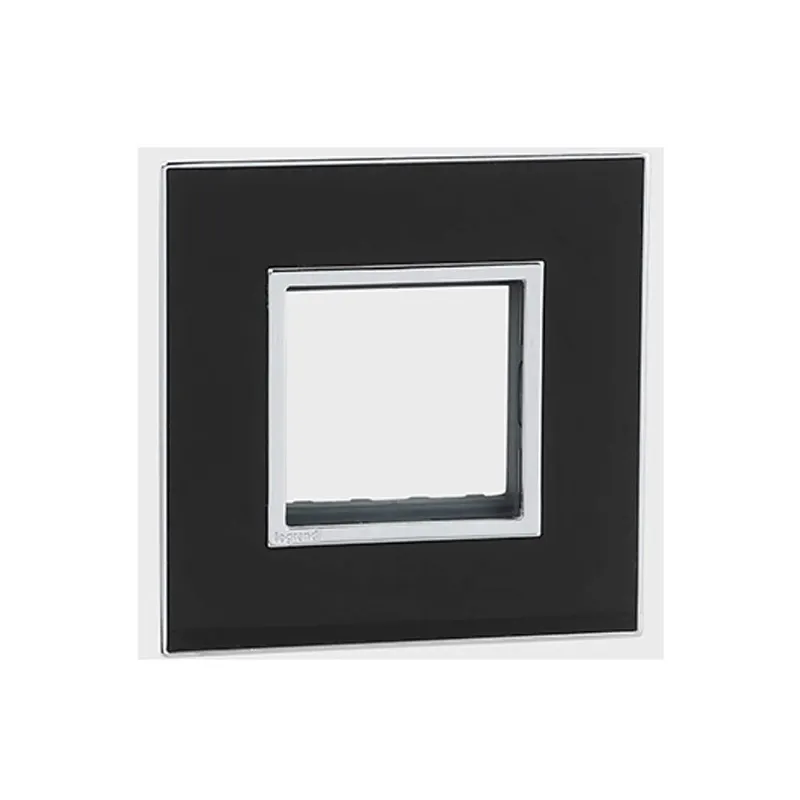 ليجراند - غطاء مع إطار Arteor، هندي، 2 موديول، مربع، Mirror Black