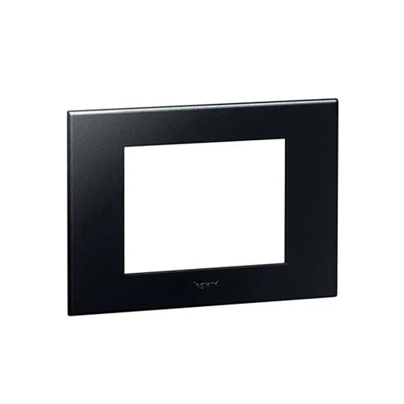ليجراند - غطاء مع إطار Arteor، هندي، 3 موديول، مربع، Graphite