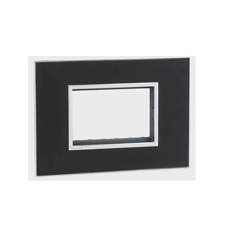 ليجراند - غطاء مع إطار Arteor، هندي، 3 موديول، مربع، Mirror Black