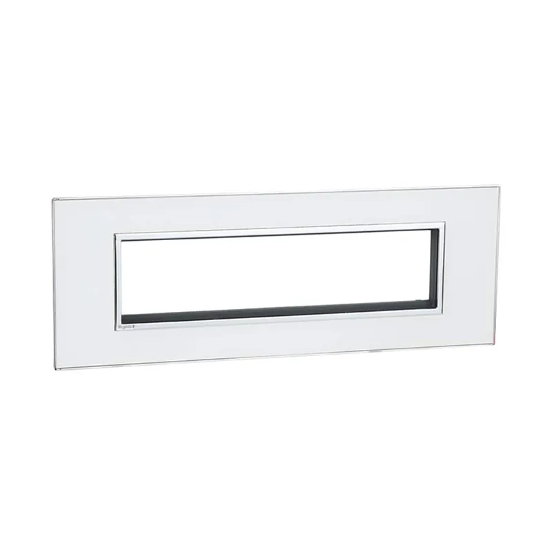 ليجراند - غطاء مع إطار Arteor، هندي، 8 موديول، مربع، White