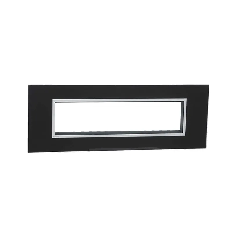 ليجراند - غطاء مع إطار Arteor، هندي، 8 موديول، مربع، Mirror Black