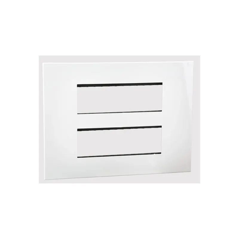 ليجراند - غطاء مع إطار Arteor، هندي، 2x6 موديول، مربع، White