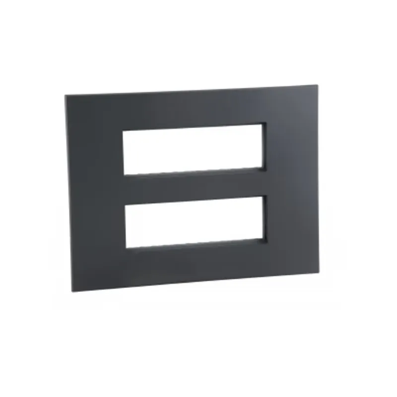ليجراند - غطاء مع إطار Arteor، هندي، 2x6 موديول، مربع، Graphite