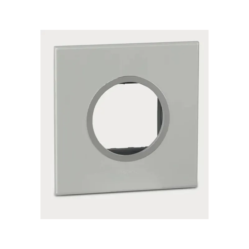 ليجراند - غطاء مع إطار Arteor، هندي، 2 موديول، دائري، Pearl Aluminium