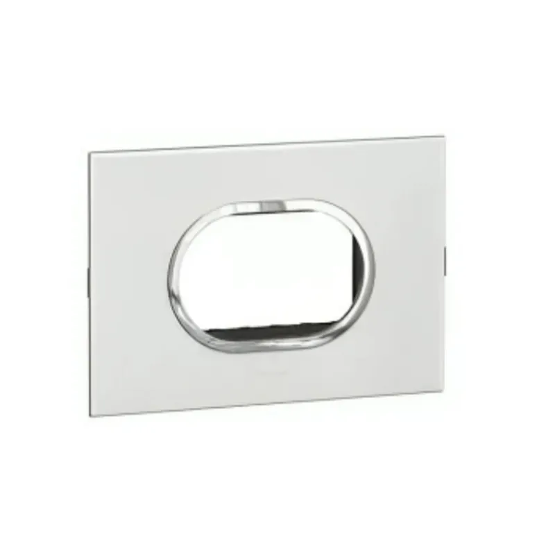 ليجراند - غطاء مع إطار Arteor، هندي، 3 موديول، دائري، Pearl Aluminium