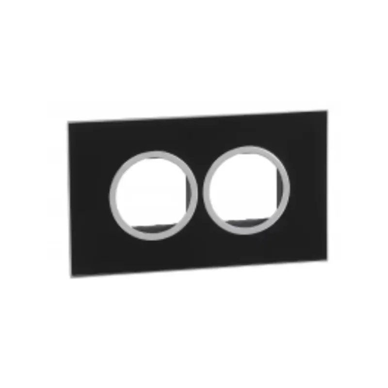 ليجراند - غطاء مع إطار Arteor، هندي، 4 موديول، دائري، Mirror Black