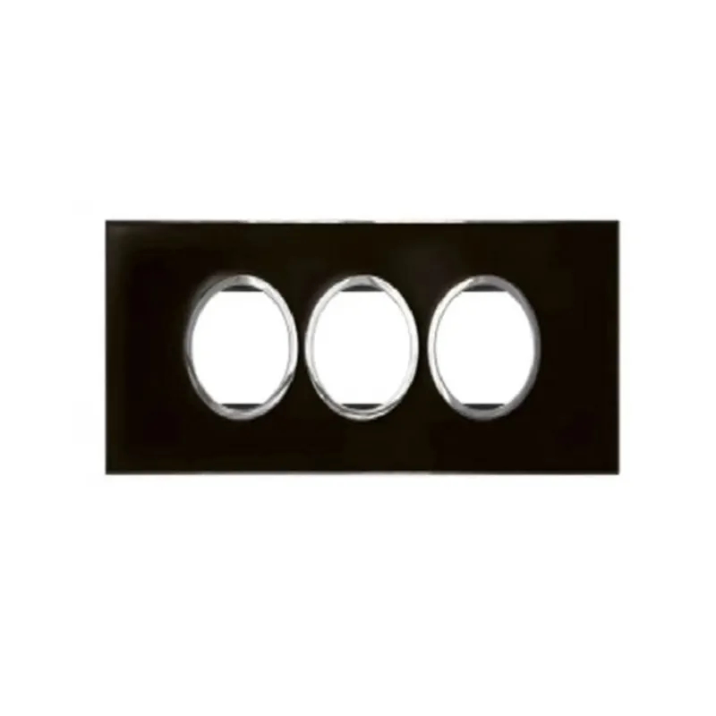 ليجراند - غطاء مع إطار Arteor، هندي، 6 موديول، دائري، Mirror Black