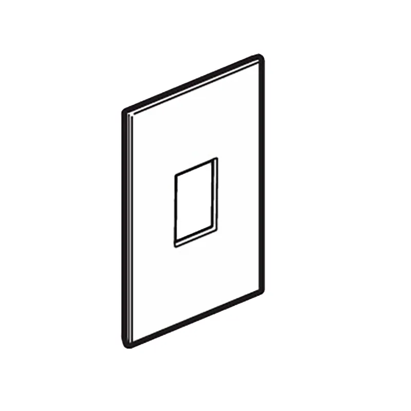 ليجراند - لوحة Arteor، إيطالية/أمريكية، 1 موديول، مربع، عمودي، 2"x4"، Pearl Aluminum