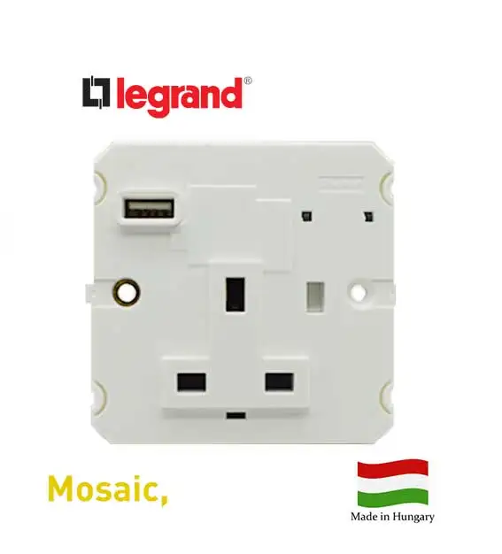 ليجراند - فيش 13 أمبير مع USB مفرد