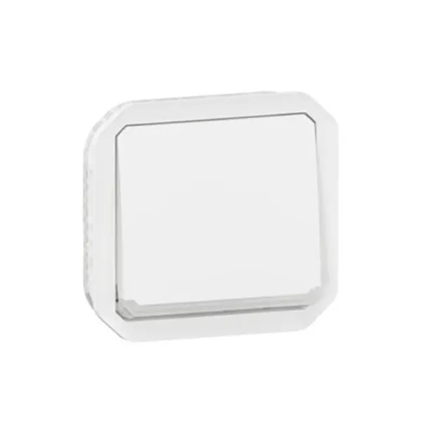 ليجراند - مفتاح Plexo، IP55، مزدوج القطب، 10A 250V، آلية، أبيض
