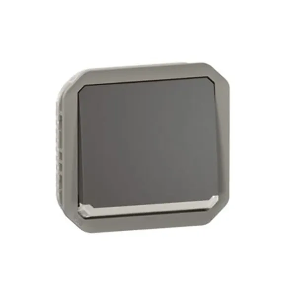 ليجراند - مفتاح Plexo، IP55، فتحة،خط 2 + مؤشر، 10A 250V، آلية، أنثراسايت