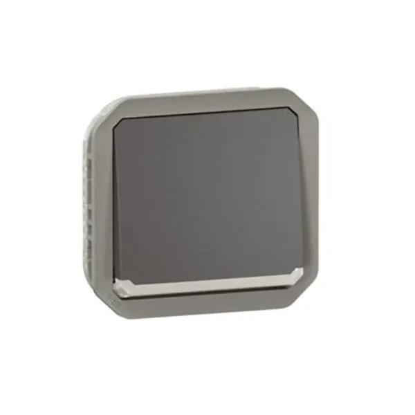ليجراند - مفتاح Plexo، IP55، مزدوج القطب، 10A 250V، آلية، أنثراسايت