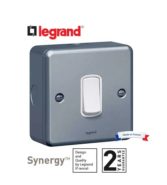 ليجراند - مفتاح مفرد سينرجي - 10 أمبير - خط واحد - 250 أمبير - Metalclad