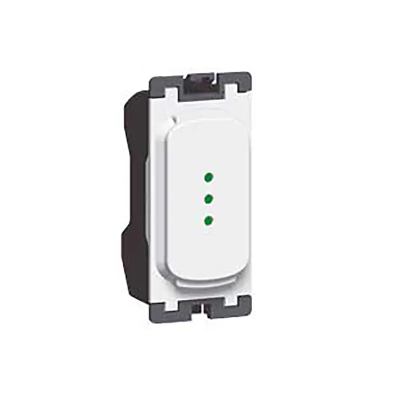 ليجراند - مؤشر Synergy، Grid Module، Neon أخضر، 1mA، 230-250V، White