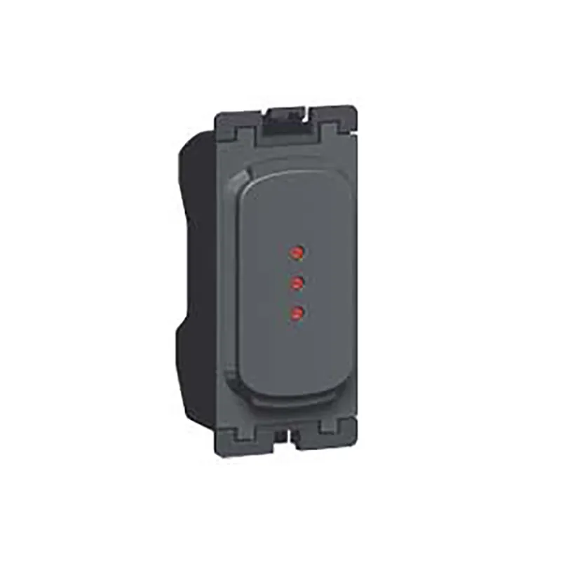 ليجراند - مؤشر Synergy، Grid Module، Neon أحمر، 1mA، 230-250V، 0.3W، Anthracite