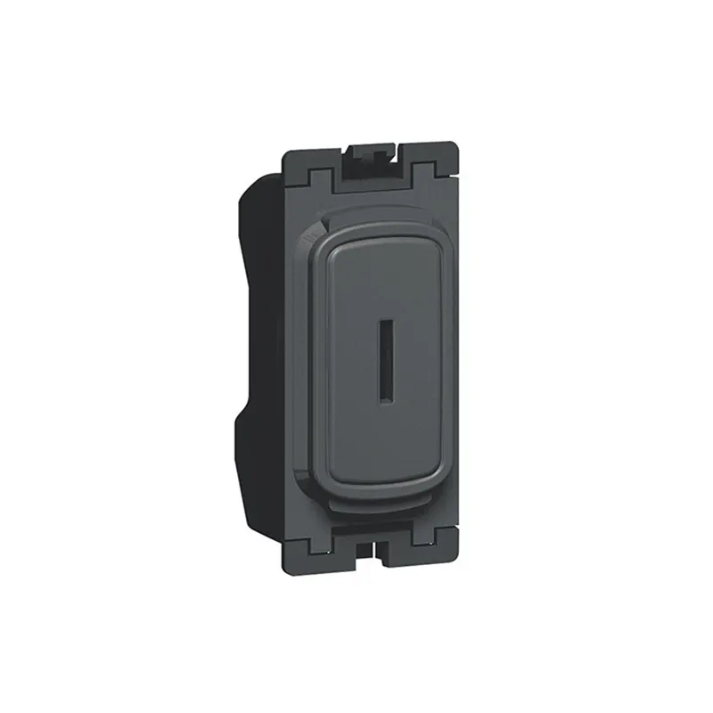 ليجراند - وحدة مفتاح مزدوجة مع مفتاح، Synergy، 20AX، 250V~، Anthracite