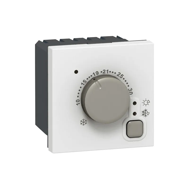 ليجراند - منظم حرارة إلكتروني Mosaic، 2 موديول، 230V AC، White