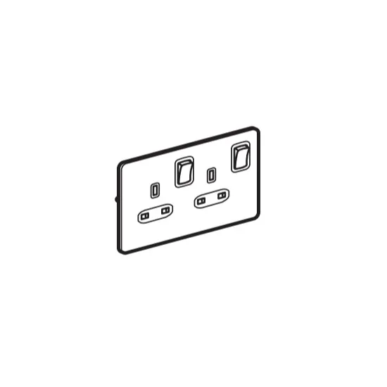 ليجراند - فيش مجوز 13 أمبير - ذهبي - Sleek