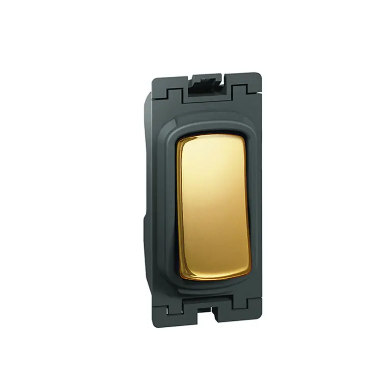 ليجراند - مفتاح Grid Module Synergy، خط 2، مركز إيقاف قابل للسحب، 20 AX، 250 V~، SD Glossy Gold