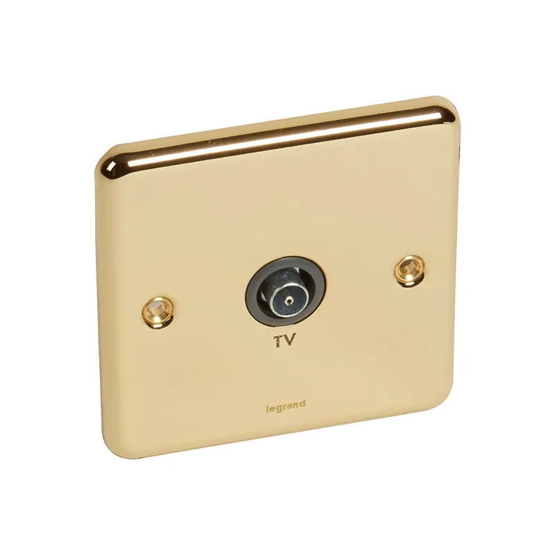 ليجراند - مقبس تلفاز Synergy Authentic، مفرد، ذكر، Glossy Gold