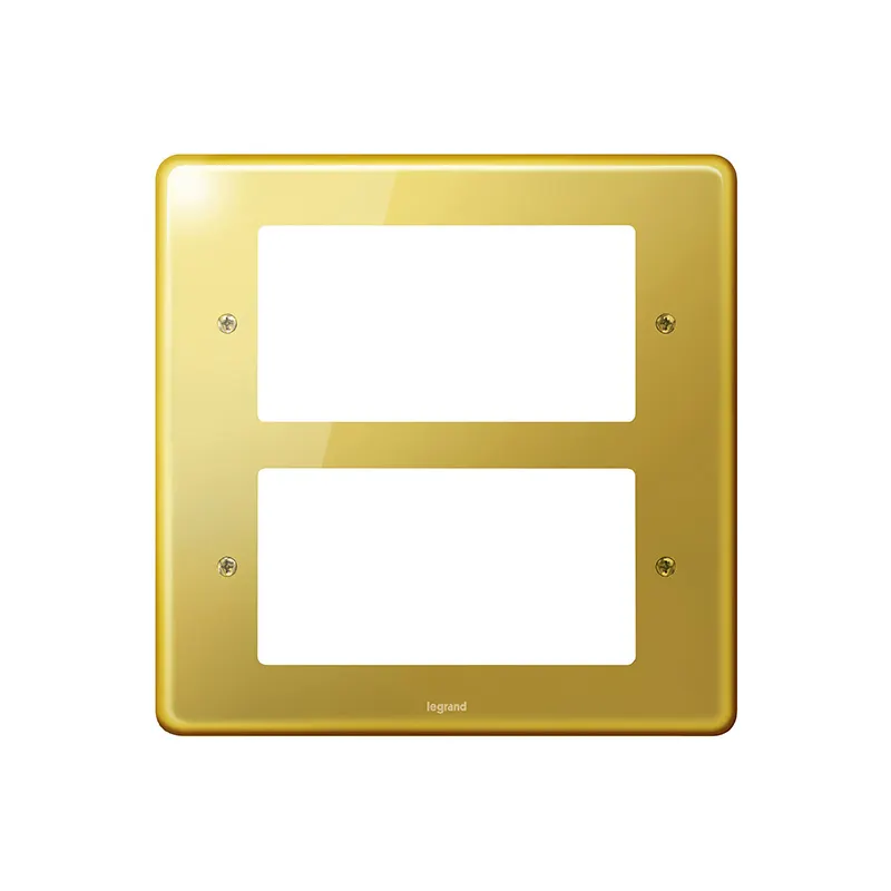 ليجراند - لوحة أمامية Synergy Authentic، 2x2 مزدوج، لـ 8 موديول Arteor، Glossy Gold