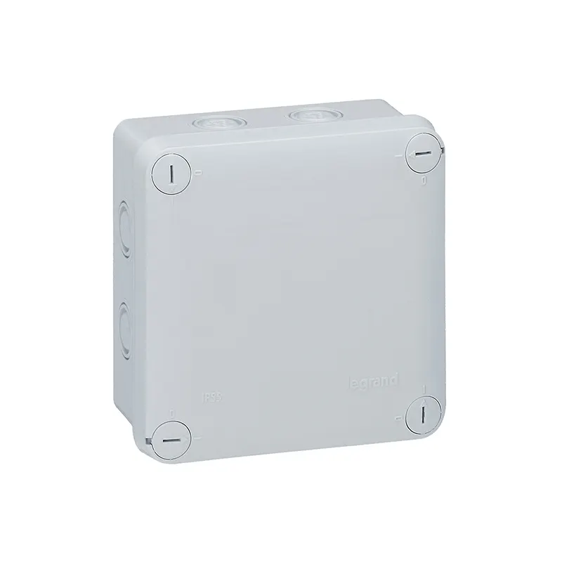 ليجراند - علبة التوصيل Plexo، 7 فتحة، IP55، 105x105x55mm، مربع، Grey