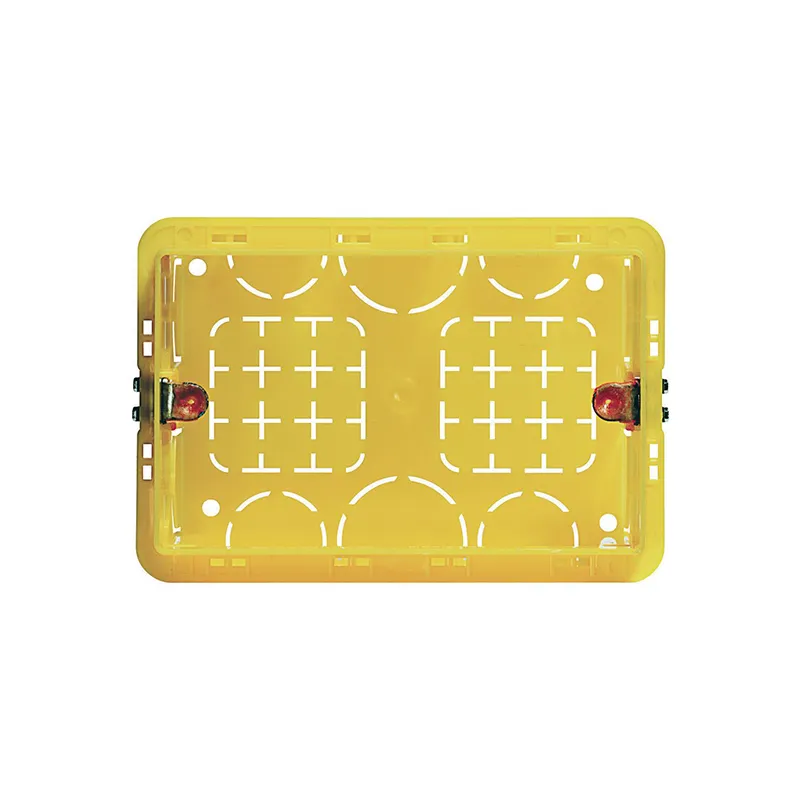 ليجراند - علبة تركيب Bticino، 3 موديول، 107x74x53.5mm، أصفر، بناء