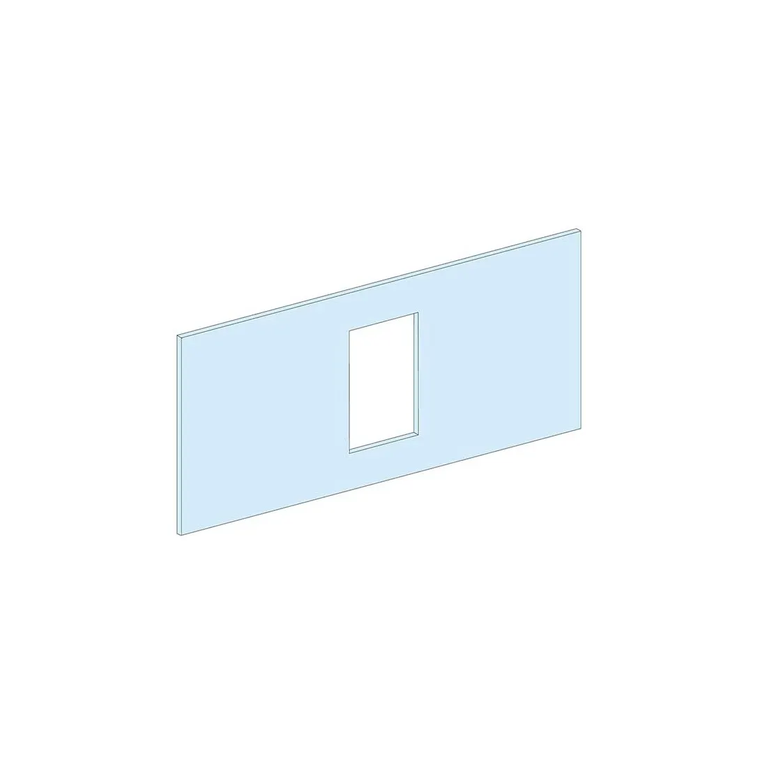 شنايدر - إكسسوار لوحة خدمة - FRONT PLATE INS-INV250 HORIZONTAL W600 4M