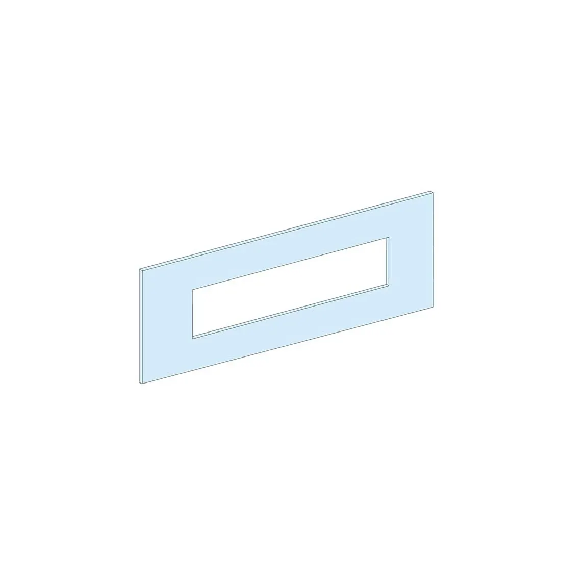 شنايدر - إكسسوار لوحة خدمة - FRONT PLATE 3-4 VIGI NSX/CVS250 VERTICAL ROTARY HANDLE/TEL/PLUG-IN W600 7M