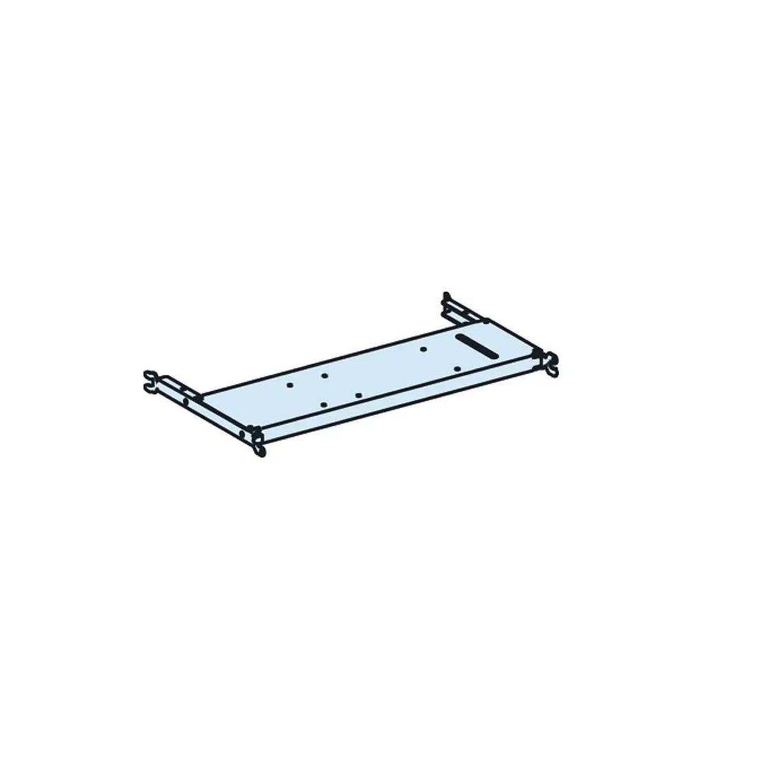 شنايدر - إكسسوار لوحة خدمة - MOUNTING PLATE VERT. FIXED MTZ1/NT 3P/4P 1600A W650 PRISMA P