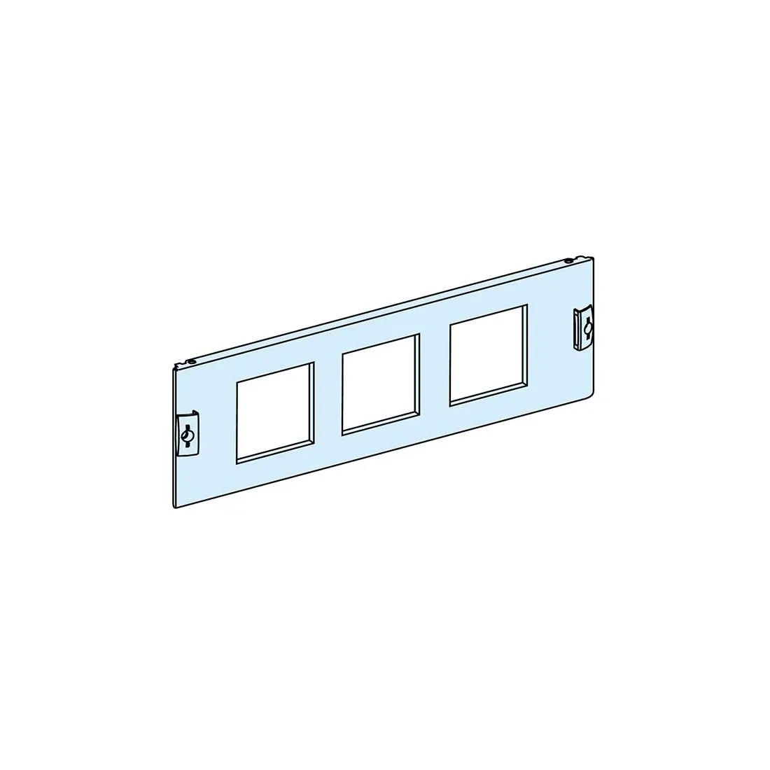 شنايدر - إكسسوار لوحة خدمة - FRONT PLATE WITH 3 CUT-OUT 96X96METERING DEV/P-BUTTON WIDTH 600/650 3M
