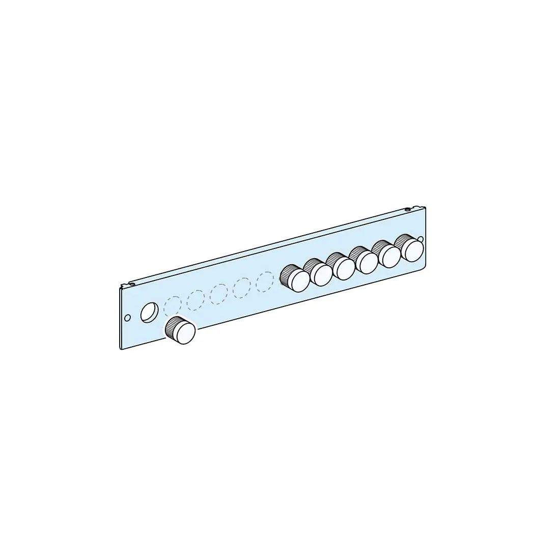 شنايدر - إكسسوار لوحة خدمة - FRONT PLATE 12 PUSH-BUTTON/LAMPS WIDTH 600/650 2M