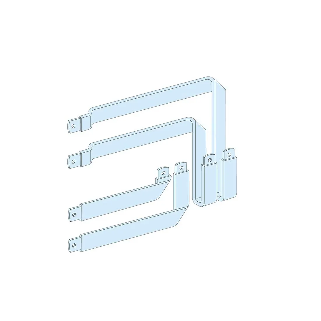 شنايدر - إكسسوار لوحة خدمة - COPPER CONNECTION 250A VERTICAL 4P/UNIVERSAL POWER SUPPLY W600