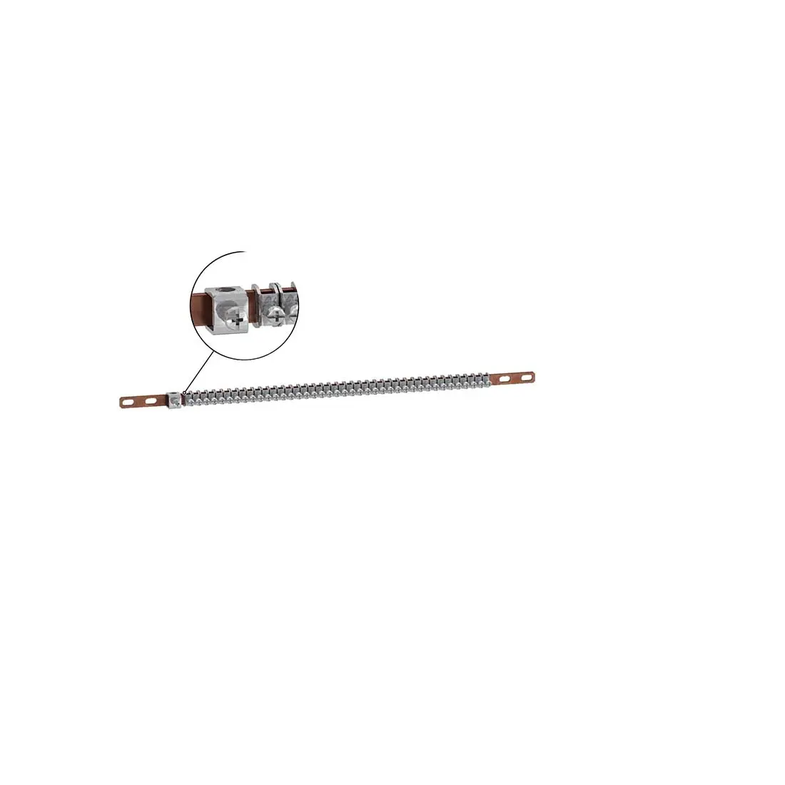 شنايدر - إكسسوار لوحة خدمة - 2 EARTH BAR 35²/20 CLAMP L200 LINERGY TB