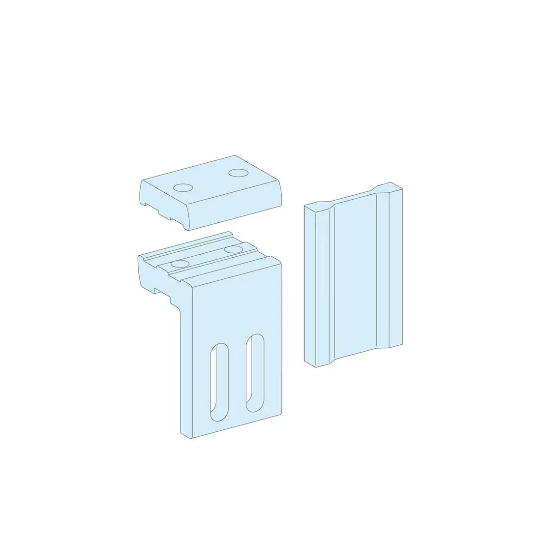 شنايدر - إكسسوار لوحة خدمة - CONNECTION 1600A 10MM HZ BAR/ LGY V.PROFILE