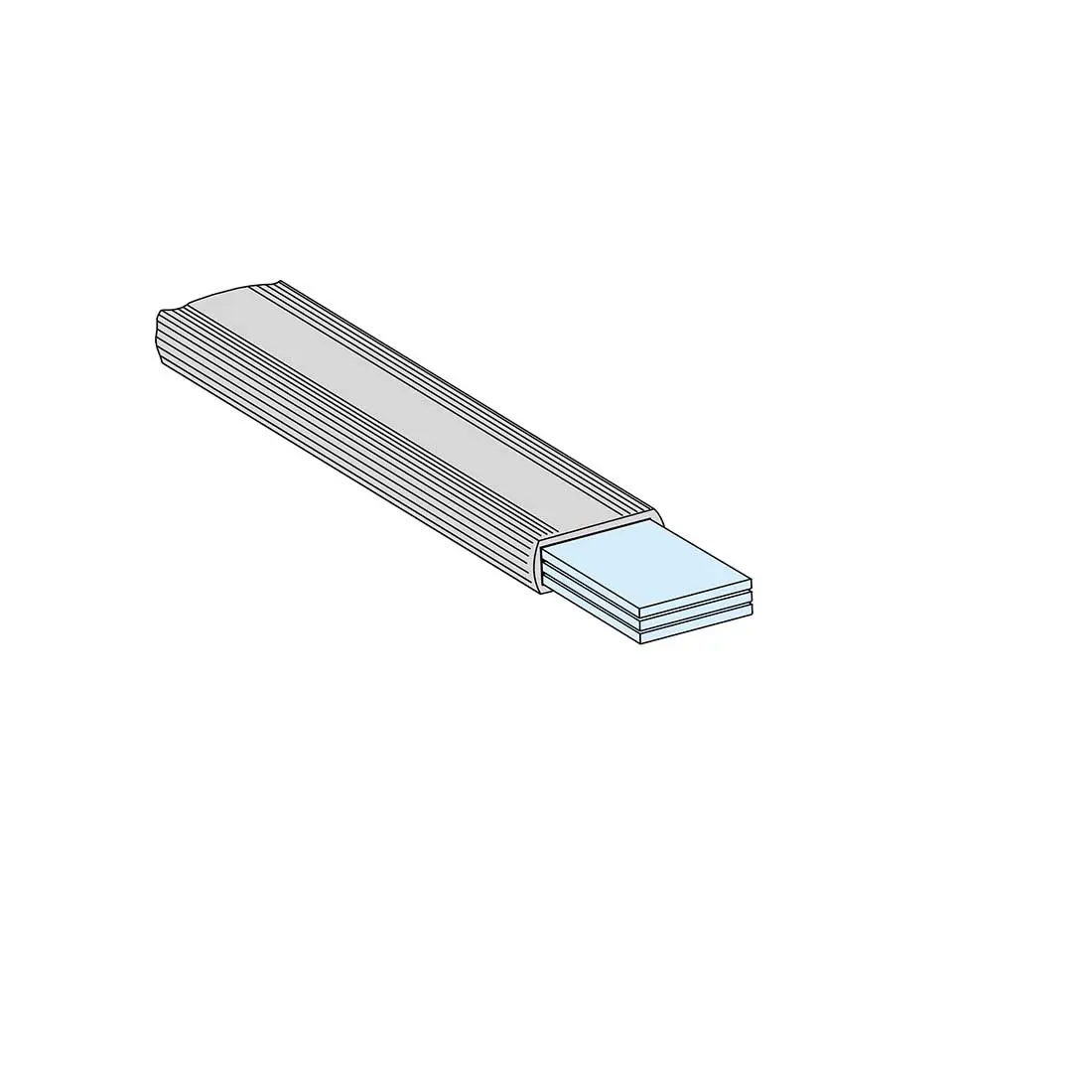 شنايدر - إكسسوار لوحة خدمة - INSULATED FLEX.BAR 20X2 L1800