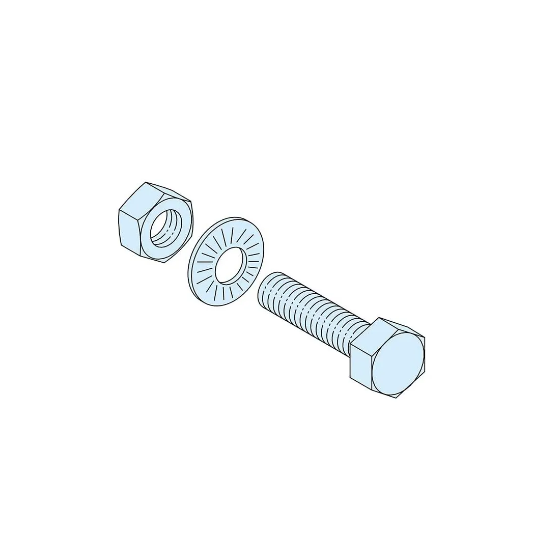 شنايدر - إكسسوار لوحة خدمة - 20 BOLTS 8.8 CLASS M8X20 /LINERGY BS