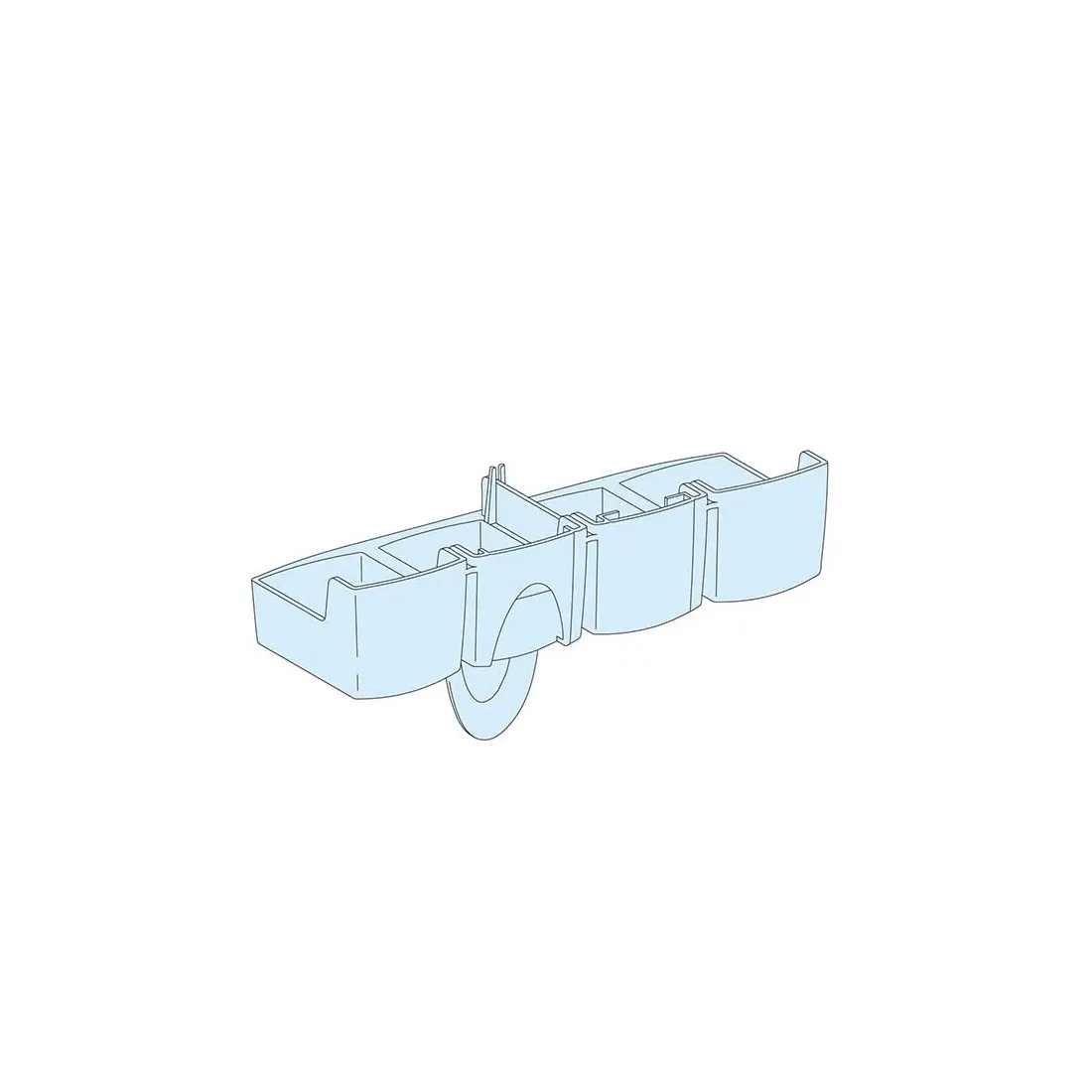شنايدر - إكسسوار لوحة خدمة - 4P TOOTH-CAPS /LINERGY FC D.BLK NSX250