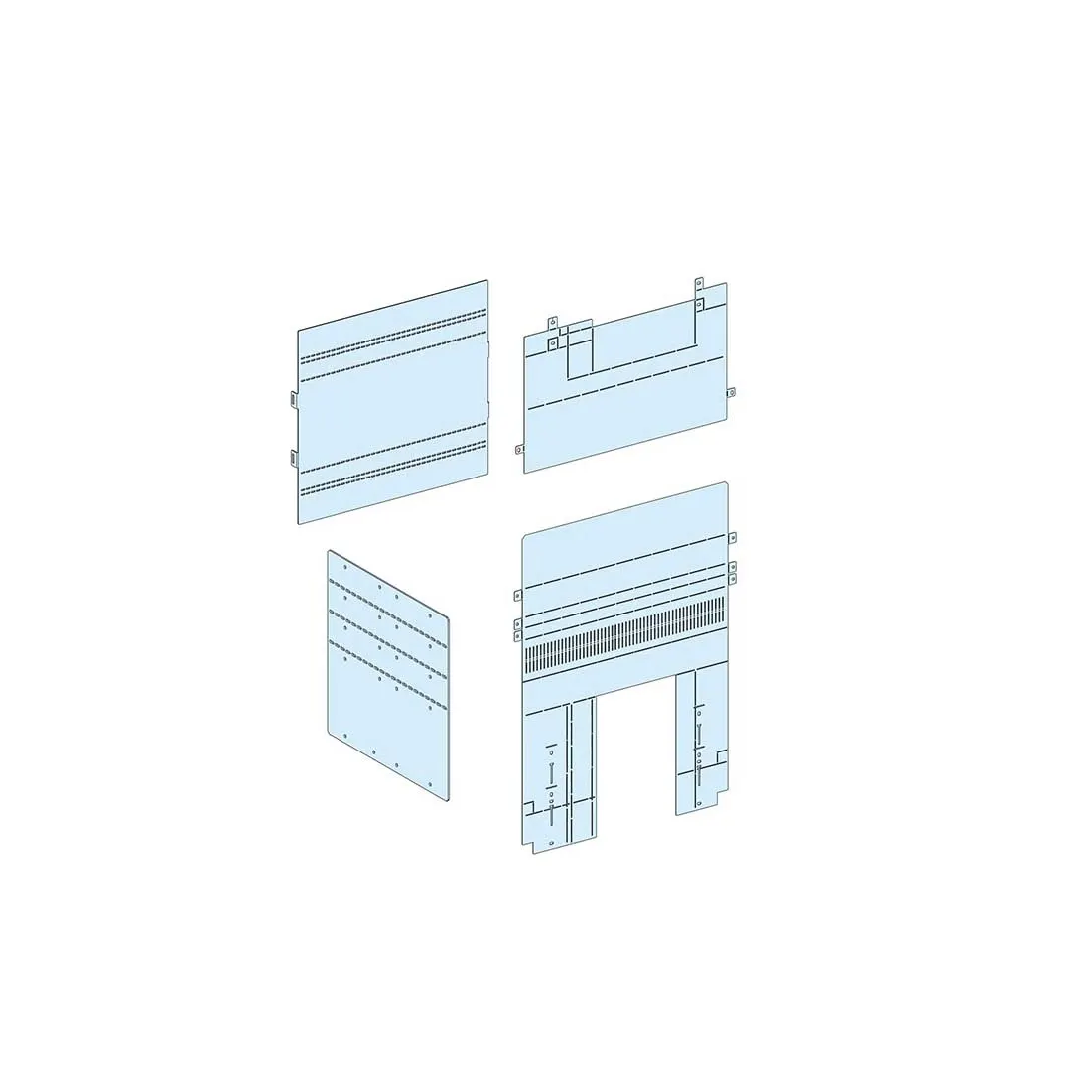 شنايدر - إكسسوار لوحة خدمة - FRONT VERT. CONNECTION COVER NS-MTZ1/NT PRISMA P