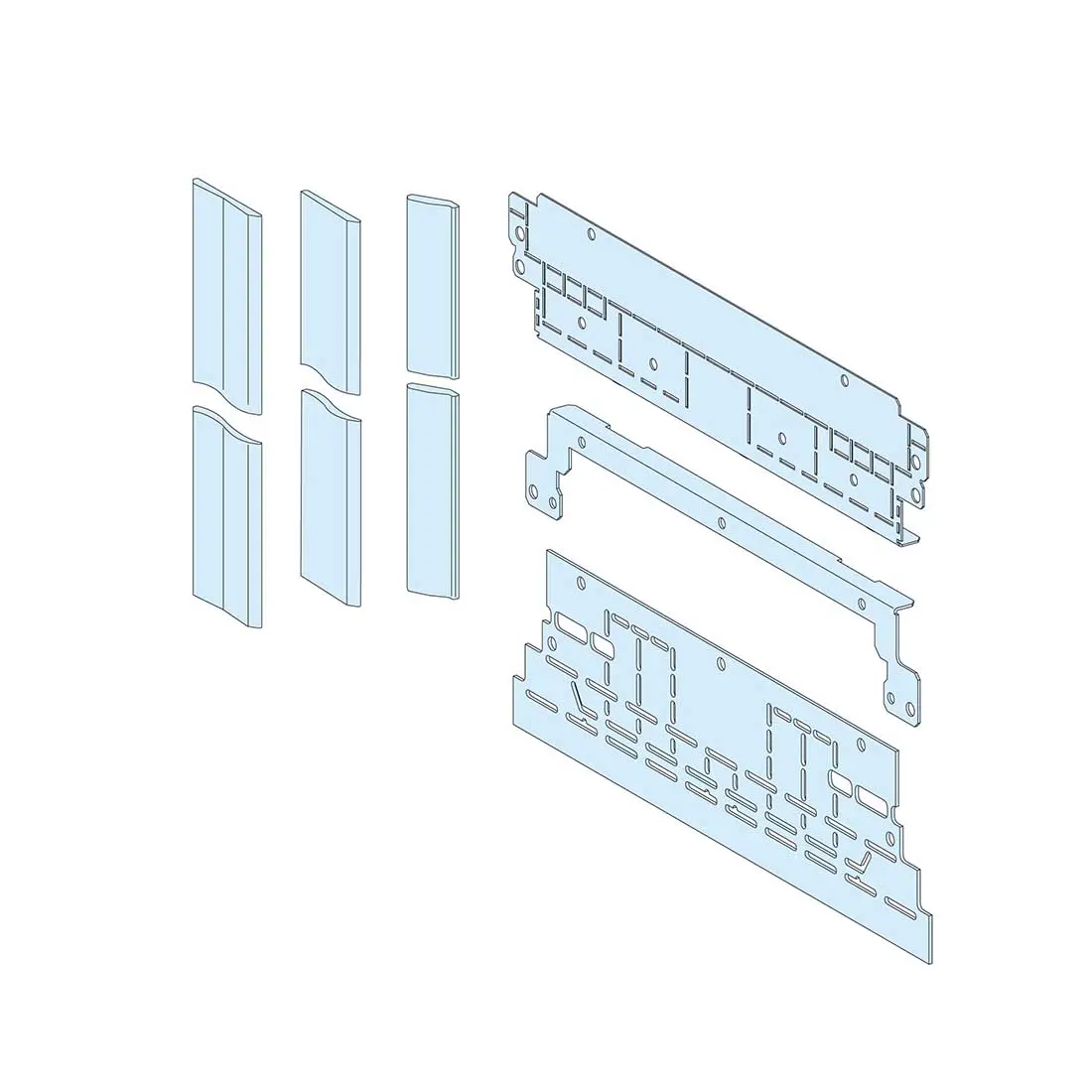 شنايدر - إكسسوار لوحة خدمة - FORM 2 SIDE BARRIER FOR LATERAL VERTICAL BUSBARS