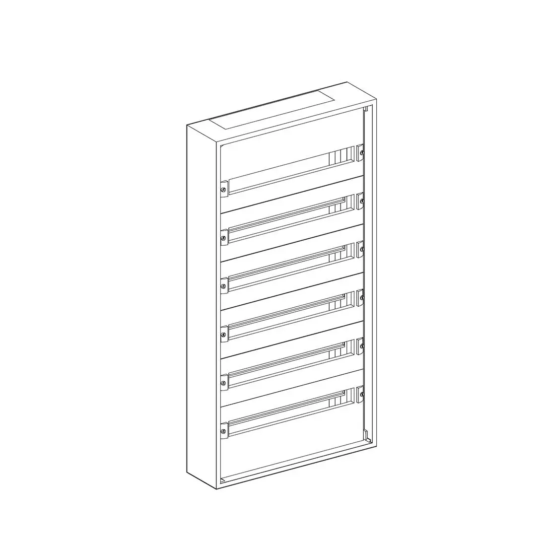 شنايدر - إكسسوار لوحة خدمة - WALL-MOUNTED ENCLOSURE 6 ROWS PRISMA PACK 160 IP30