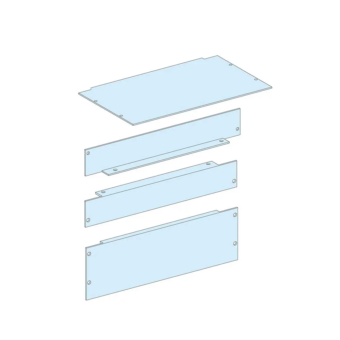 شنايدر - إكسسوار لوحة خدمة - 1 PLINTH COVER PANEL W600 PRISMA G IP55