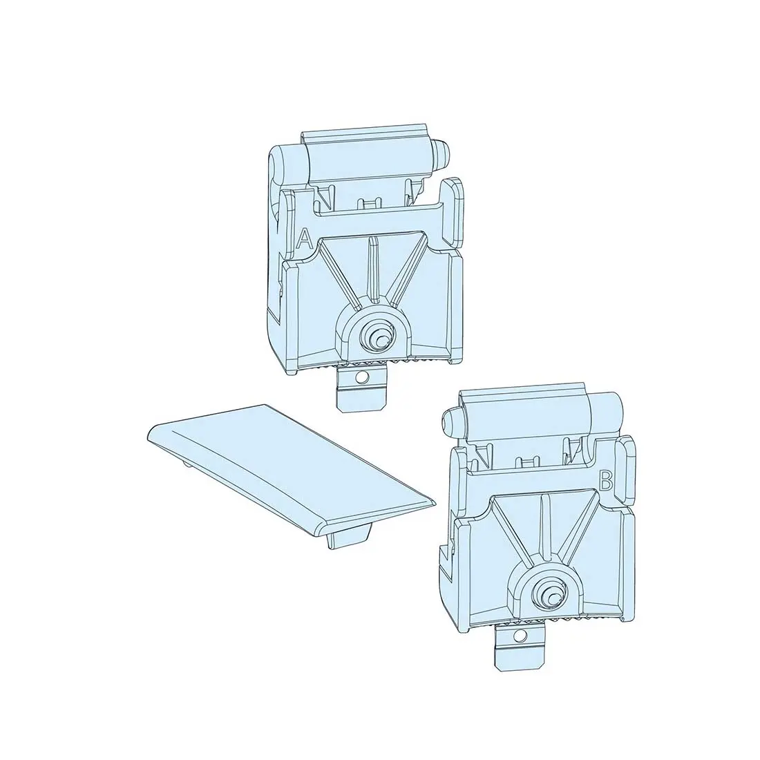 شنايدر - إكسسوار لوحة خدمة - FRONT PLATE HINGE KIT
