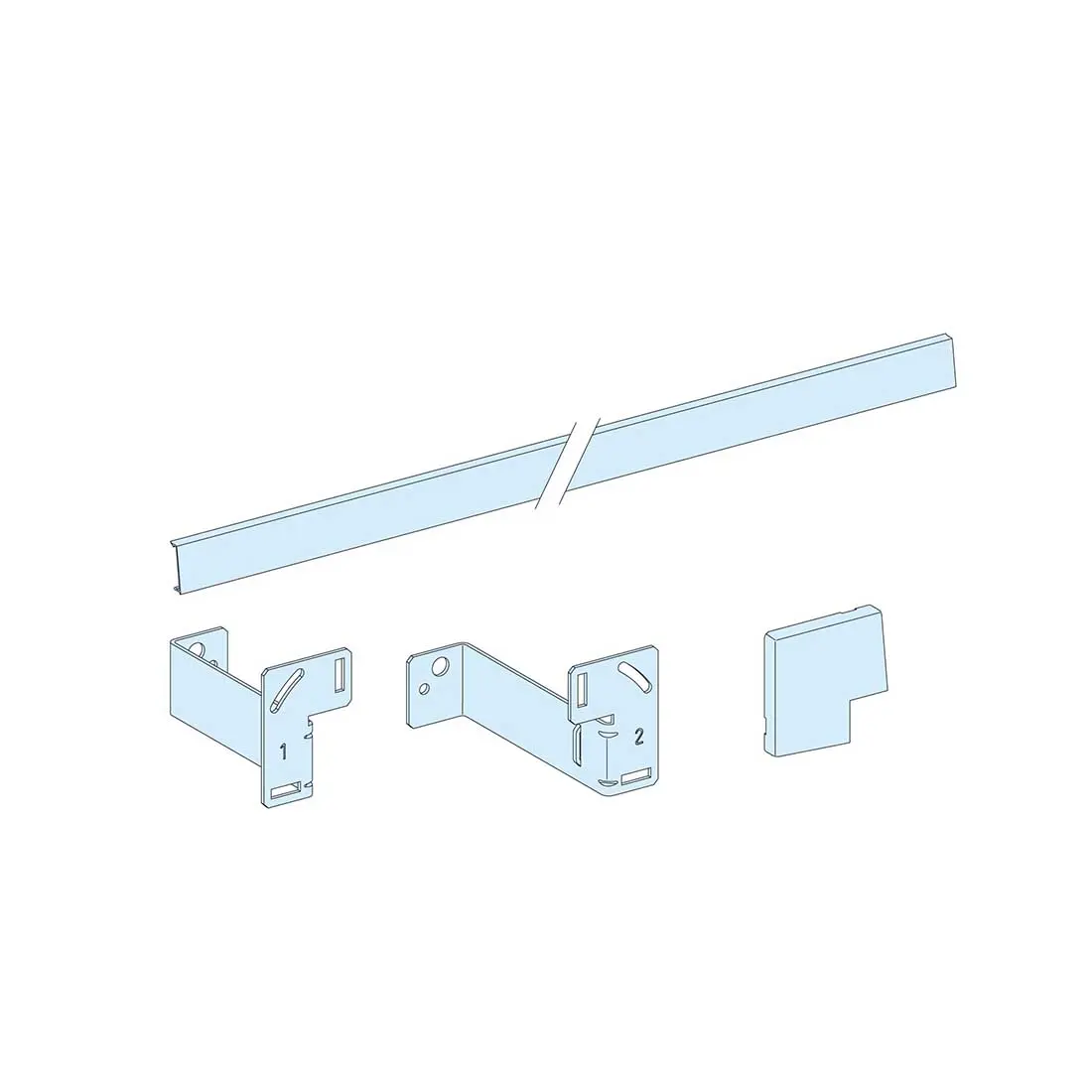 شنايدر - إكسسوار لوحة خدمة - FLUSH-MOUNTING KIT FOR W600 H6-18M ENCL/G IP30