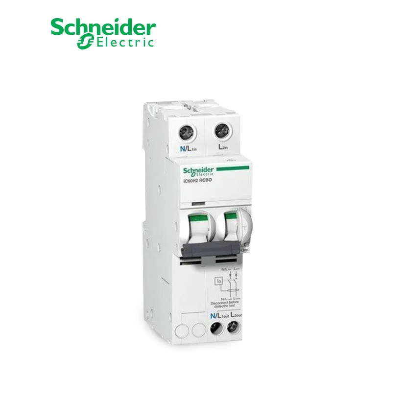 شنايدر - قاطع حماية من التسريب الأرضي - Acti9 iC60H2, Earth Leakage, 2P, C Curve, 20A, 30mA, 240 V