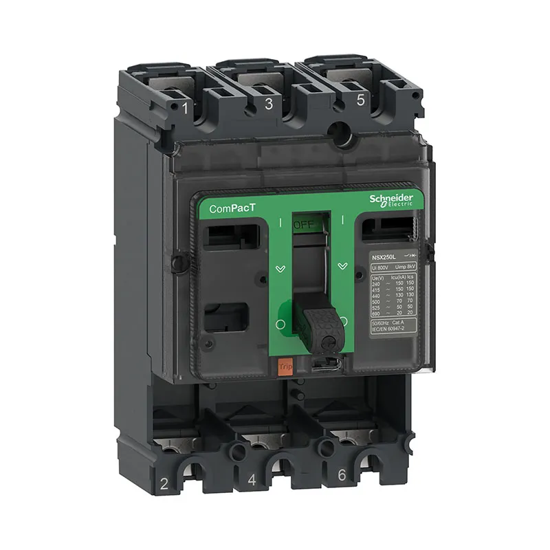 شنايدر - قاطع 160 أمبير - 3 خط - NSX160N, 160A, 3P, 50kA at 415VAC 50/60 Hz, w/o Trip Unit