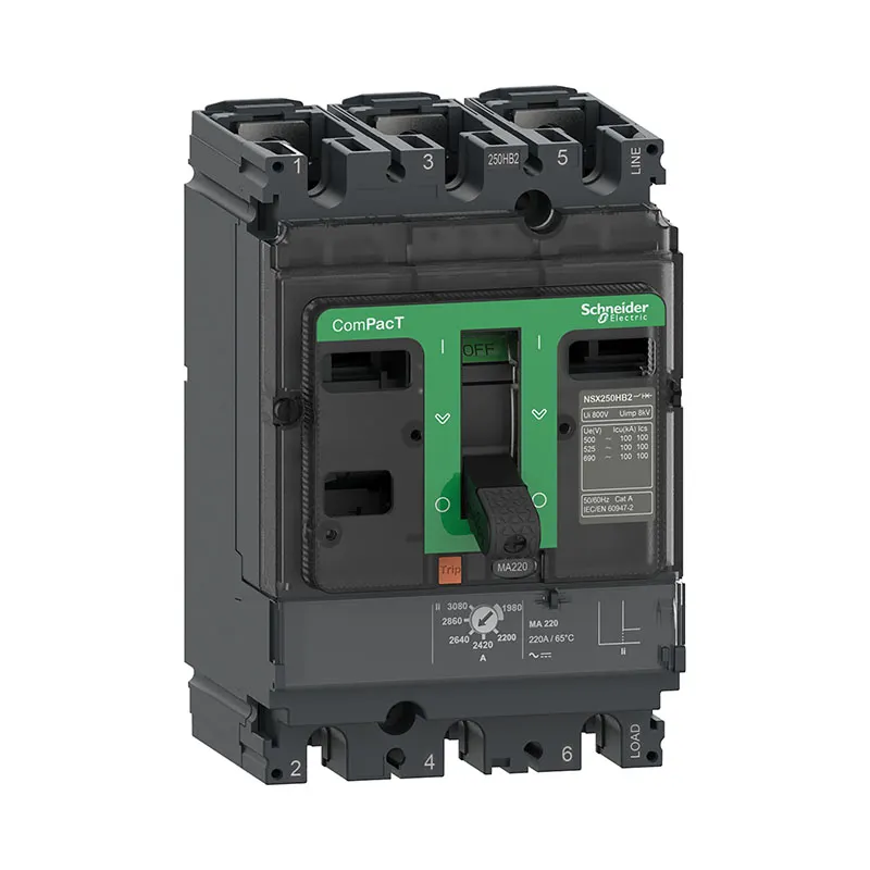 شنايدر - قاطع 150 أمبير - 3 خط - NSX160N, 50kA at 415VAC, MA Trip Unit