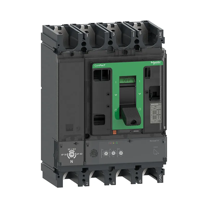 شنايدر - قاطع 630 أمبير - 4 خط - NSX630N, 50kA at 415VAC, MicroLogic 2.3 Trip Unit