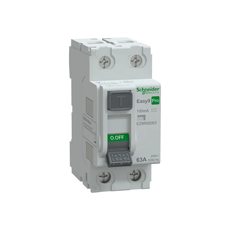 SCHNEIDER -RCCB, Easy9 Pro, 2P, 63A, AC Type, 100mA